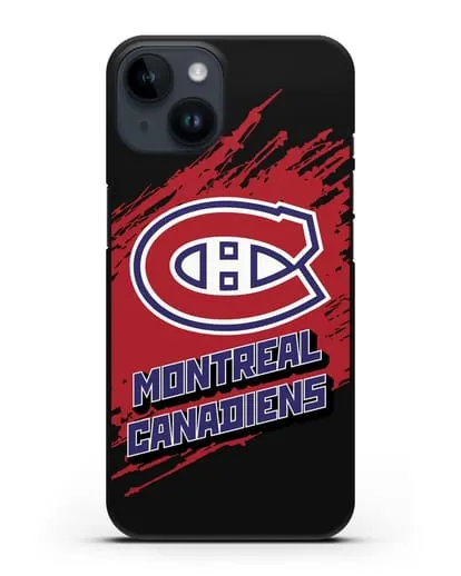 Чехол с надписью ХК Монреаль Канадиенс силиконовый для iPhone 14