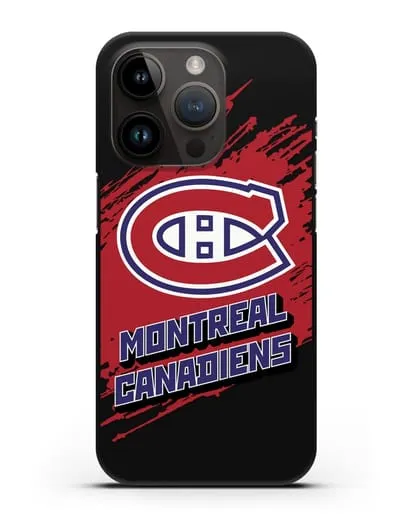 Чехол с надписью ХК Монреаль Канадиенс силиконовый для iPhone 14 Pro