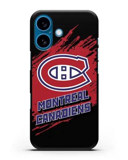Чехол с надписью ХК Монреаль Канадиенс силиконовый для iPhone 16