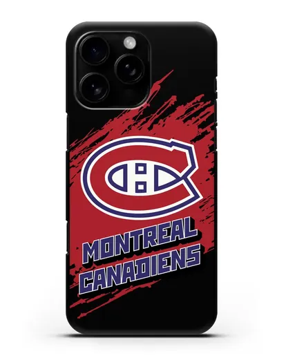 Чехол с надписью ХК Монреаль Канадиенс силиконовый для iPhone 16 Pro Max