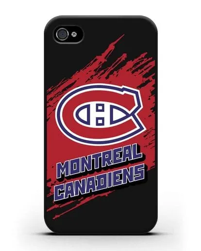 Чехол с надписью ХК Монреаль Канадиенс силиконовый для iPhone 4/4s