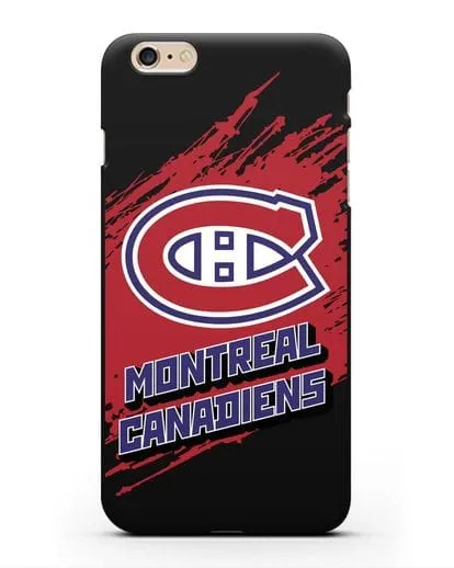 Чехол с надписью ХК Монреаль Канадиенс силиконовый для iPhone 6 Plus