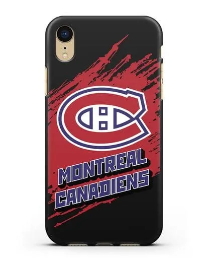 Чехол с надписью ХК Монреаль Канадиенс силиконовый для iPhone XR