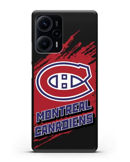 Чехол с надписью ХК Монреаль Канадиенс силиконовый для Xiaomi Poco F5