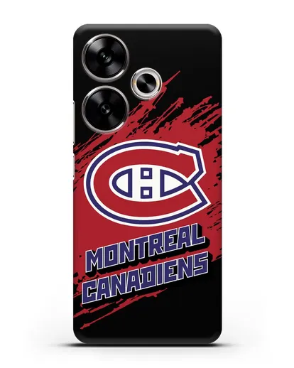 Чехол с надписью ХК Монреаль Канадиенс силиконовый для Xiaomi Poco F6