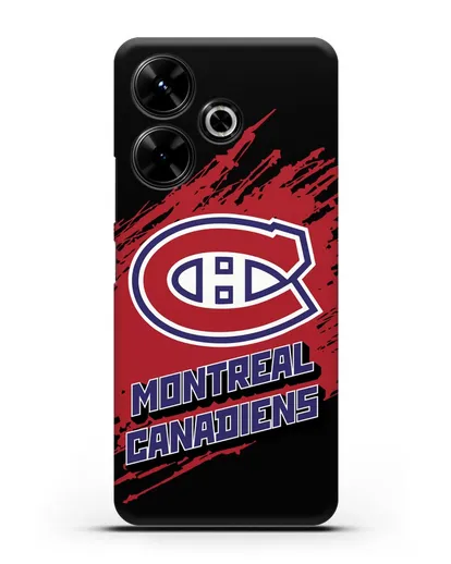 Чехол с надписью ХК Монреаль Канадиенс силиконовый для Xiaomi Poco M6