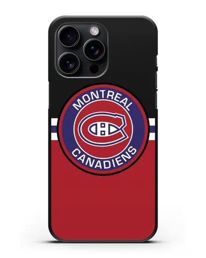 Чехол с символикой Montreal Canadiens силиконовый для iPhone 15 Pro Max