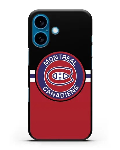 Чехол с символикой Montreal Canadiens силиконовый для iPhone 16