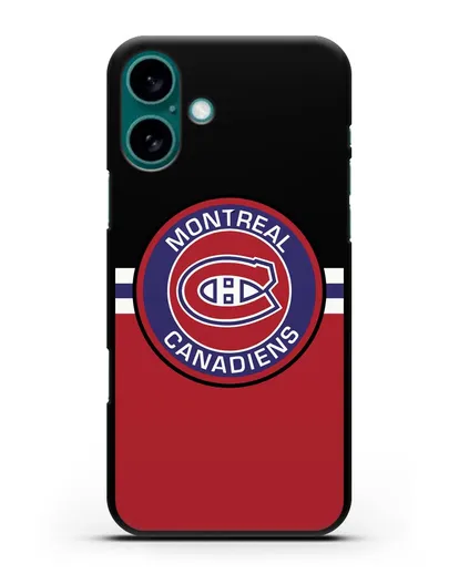Чехол с символикой Montreal Canadiens силиконовый для iPhone 16 Plus