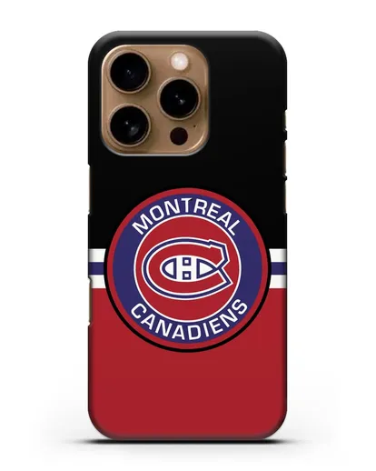 Чехол с символикой Montreal Canadiens силиконовый для iPhone 16 Pro