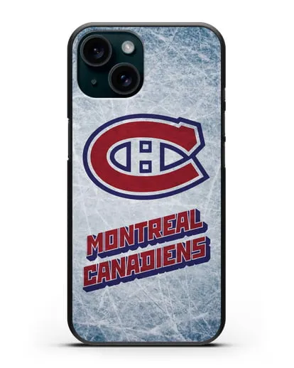 Чехол с рисунком Montreal Canadiens силиконовый для iPhone 15