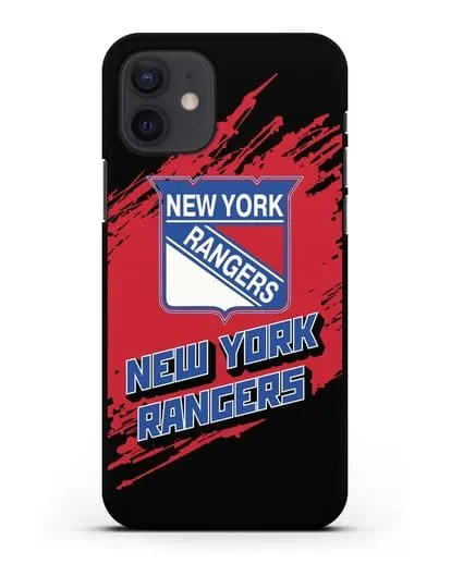 Чехол с надписью ХК Нью-Йорк Рейнджерс силиконовый для iPhone 12