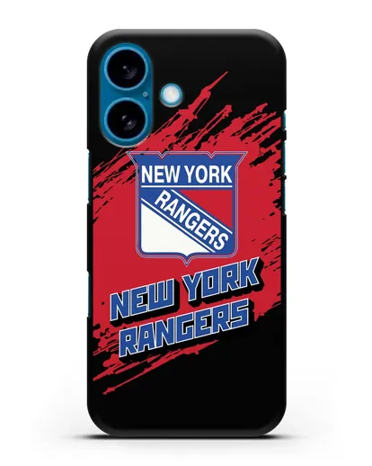 Чехол с надписью ХК Нью-Йорк Рейнджерс силиконовый для iPhone 16