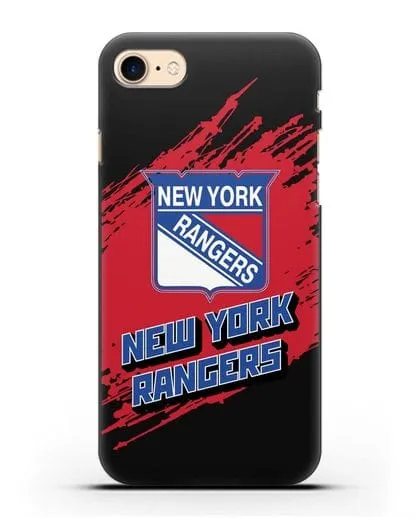 Чехол с надписью ХК Нью-Йорк Рейнджерс силиконовый для iPhone 8
