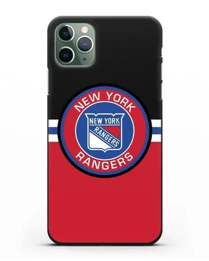 Чехол с символикой New York Rangers силиконовый для iPhone 11 Pro Max