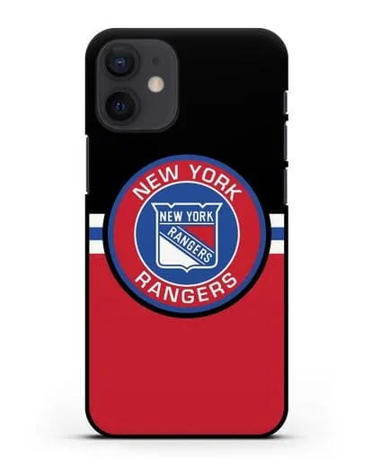 Чехол с символикой New York Rangers силиконовый для iPhone 12 mini