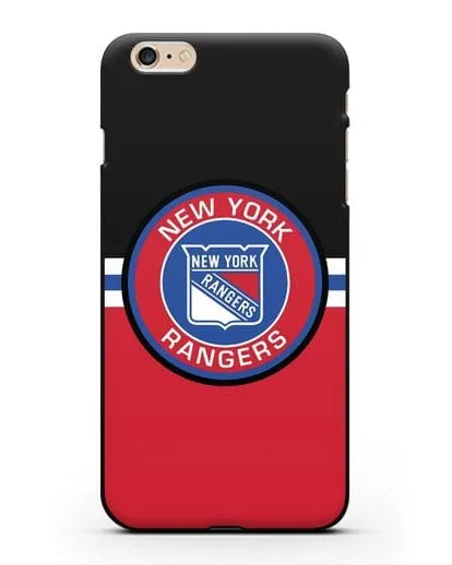 Чехол с символикой New York Rangers силиконовый для iPhone 6 Plus