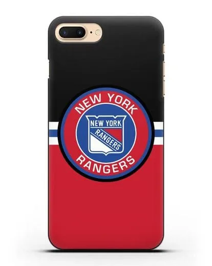 Чехол с символикой New York Rangers силиконовый для iPhone 8 Plus