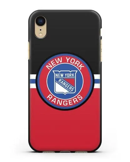 Чехол с символикой New York Rangers силиконовый для iPhone XR