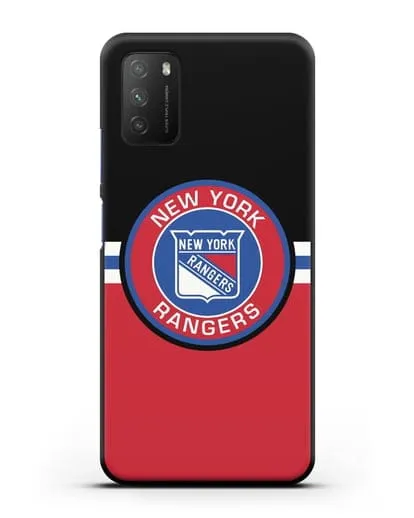 Чехол с символикой New York Rangers силиконовый для Xiaomi Poco M3