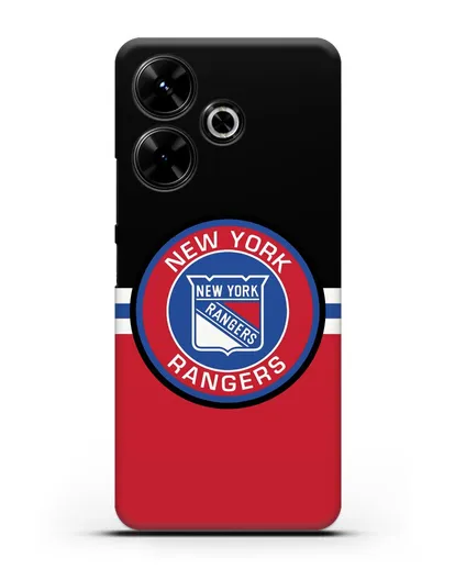 Чехол с символикой New York Rangers силиконовый для Xiaomi Poco M6