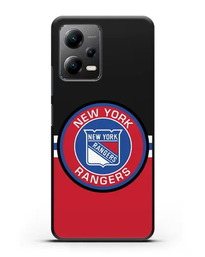 Чехол с символикой New York Rangers силиконовый для Xiaomi Poco X5