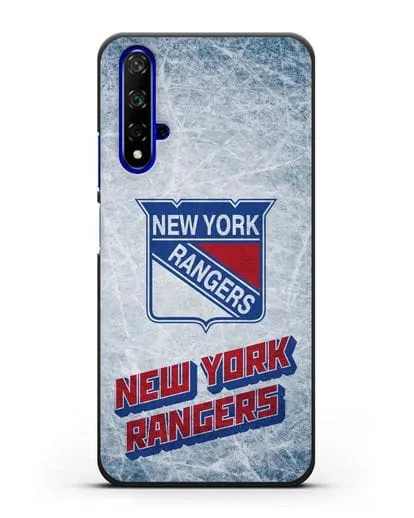 Чехол с рисунком New York Rangers силиконовый для Honor 20