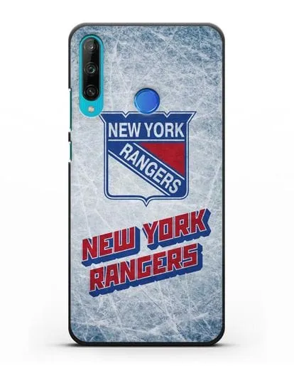 Чехол с рисунком New York Rangers силиконовый для Honor 9C