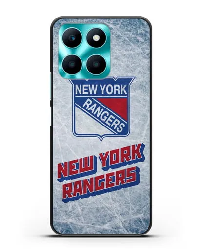 Чехол с рисунком New York Rangers силиконовый для Honor X6a