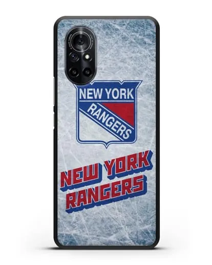 Чехол с рисунком New York Rangers силиконовый для Huawei Nova 8