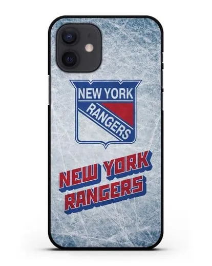 Чехол с рисунком New York Rangers силиконовый для iPhone 12