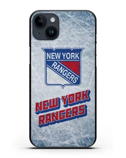 Чехол с рисунком New York Rangers силиконовый для iPhone 14 Plus