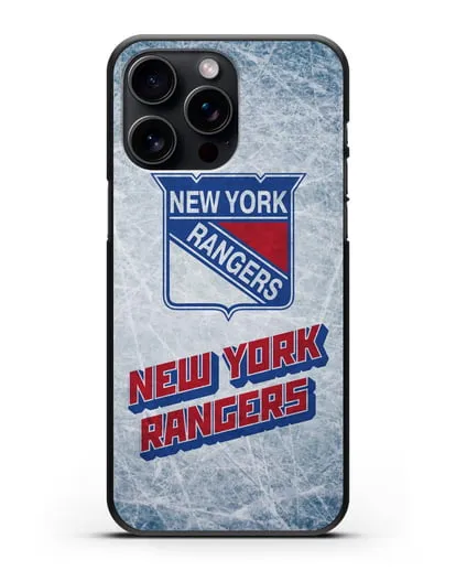 Чехол с рисунком New York Rangers силиконовый для iPhone 15 Pro Max