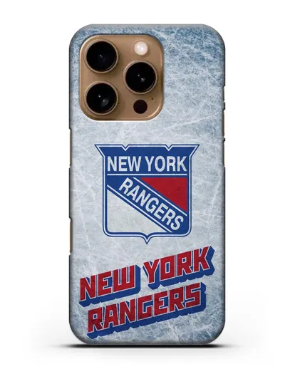 Чехол с рисунком New York Rangers силиконовый для iPhone 16 Pro