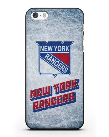 Чехол с рисунком New York Rangers силиконовый для iPhone 5/5s/SE