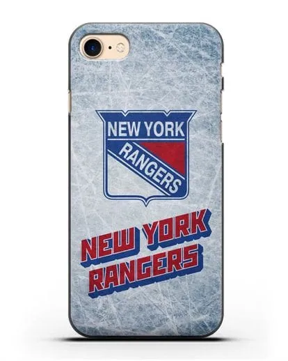 Чехол с рисунком New York Rangers силиконовый для iPhone 8