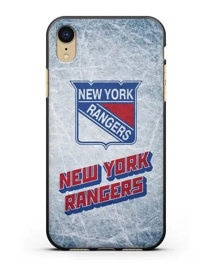 Чехол с рисунком New York Rangers силиконовый для iPhone XR