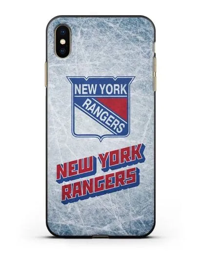 Чехол с рисунком New York Rangers силиконовый для iPhone XS Max