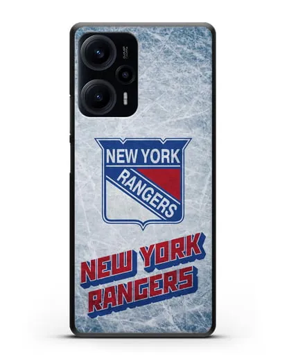 Чехол с рисунком New York Rangers силиконовый для Xiaomi Poco F5