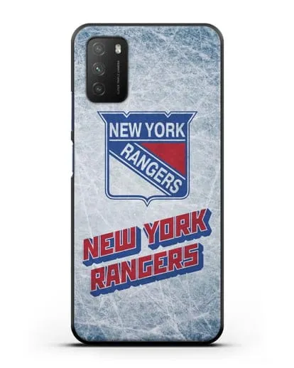Чехол с рисунком New York Rangers силиконовый для Xiaomi Poco M3