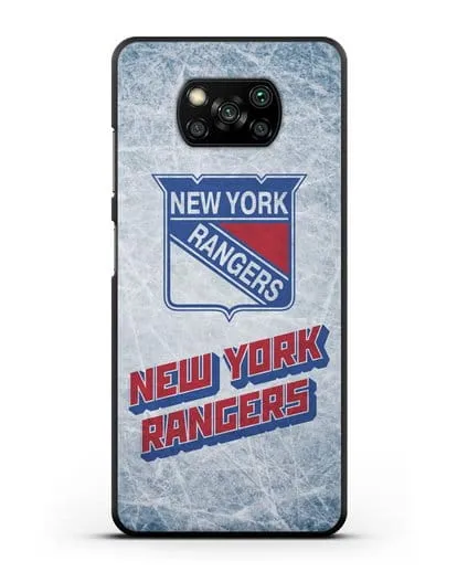 Чехол с рисунком New York Rangers силиконовый для Xiaomi Poco X3