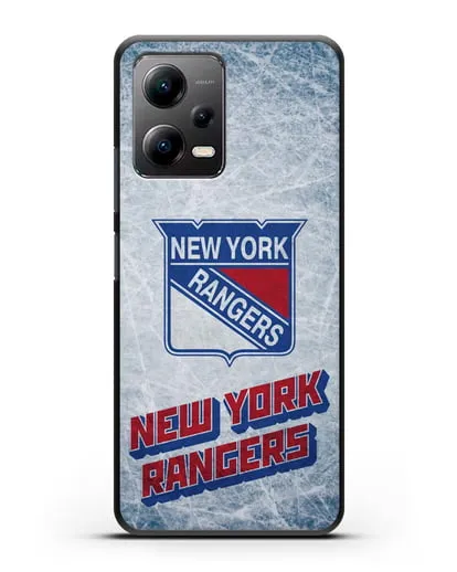 Чехол с рисунком New York Rangers силиконовый для Xiaomi Poco X5