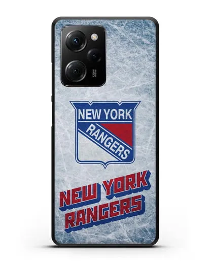 Чехол с рисунком New York Rangers силиконовый для Xiaomi Poco X5 Pro