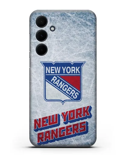Чехол с рисунком New York Rangers силиконовый для Samsung Galaxy A55 [SM-A556]