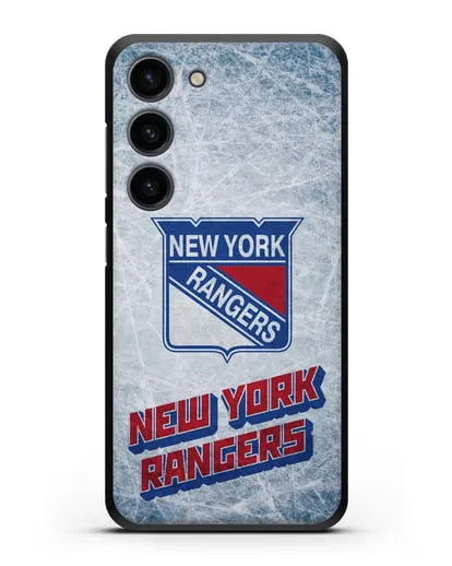 Чехол с рисунком New York Rangers силиконовый для Samsung Galaxy S23 [SM-S911]