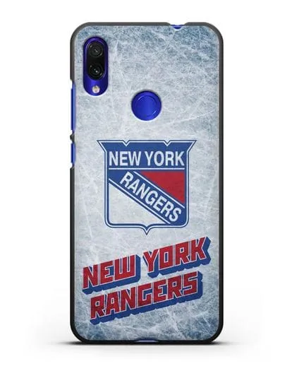 Чехол с рисунком New York Rangers силиконовый для Xiaomi Redmi Note 7