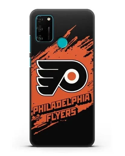 Чехол с надписью ХК Филадельфия Флайерз силиконовый для Honor 9A