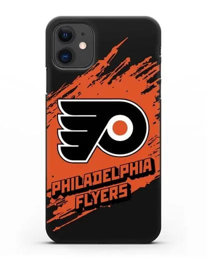 Чехол с надписью ХК Филадельфия Флайерз силиконовый для iPhone 11