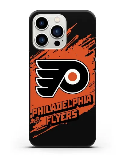 Чехол с надписью ХК Филадельфия Флайерз силиконовый для iPhone 13 Pro