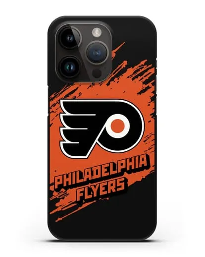 Чехол с надписью ХК Филадельфия Флайерз силиконовый для iPhone 14 Pro